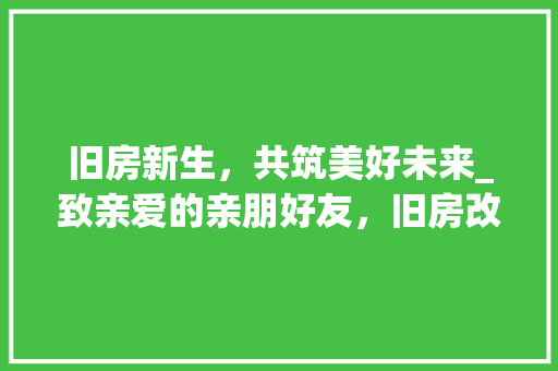 旧房新生，共筑美好未来_致亲爱的亲朋好友，旧房改造翻新邀请函 综合便民