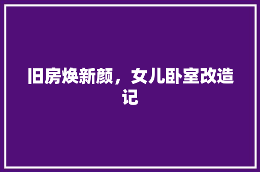 旧房焕新颜，女儿卧室改造记 墙体维修