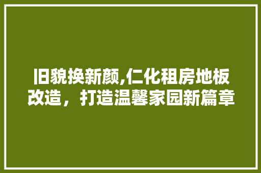 旧貌换新颜,仁化租房地板改造，打造温馨家园新篇章