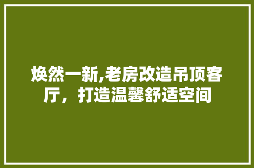 焕然一新,老房改造吊顶客厅，打造温馨舒适空间