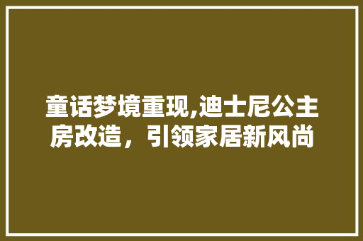 童话梦境重现,迪士尼公主房改造，引领家居新风尚