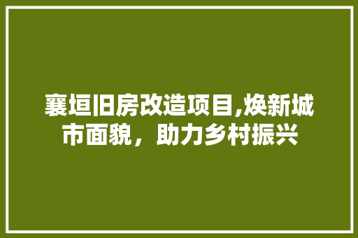 襄垣旧房改造项目,焕新城市面貌，助力乡村振兴