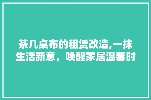 茶几桌布的租赁改造,一抹生活新意，唤醒家居温馨时光