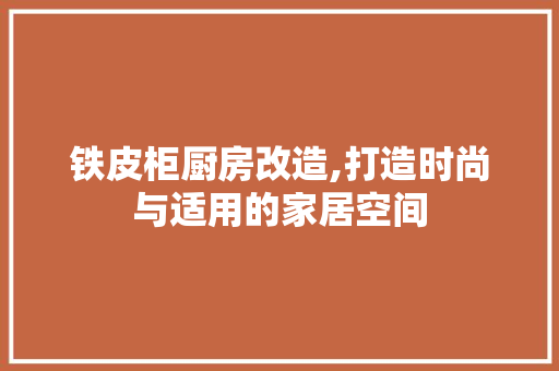 铁皮柜厨房改造,打造时尚与适用的家居空间