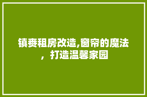 镇赉租房改造,窗帘的魔法，打造温馨家园