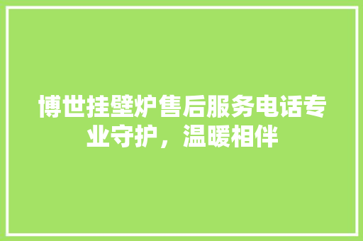 博世挂壁炉售后服务电话专业守护，温暖相伴 汽车维修