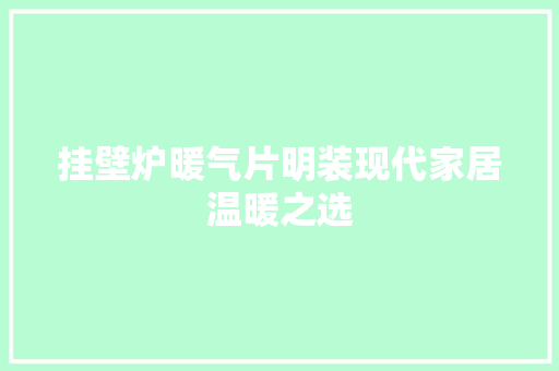 挂壁炉暖气片明装现代家居温暖之选 综合便民