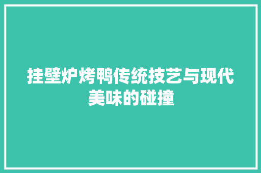 挂壁炉烤鸭传统技艺与现代美味的碰撞 墙体维修