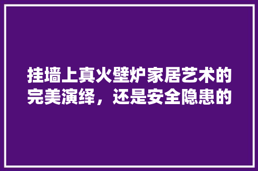 挂墙上真火壁炉家居艺术的完美演绎，还是安全隐患的潜在威胁 厨房维修