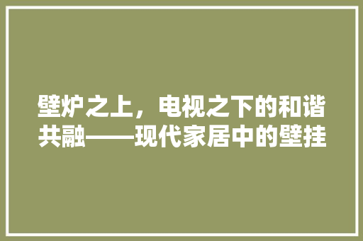 壁炉之上，电视之下的和谐共融——现代家居中的壁挂电视布局 家电维修