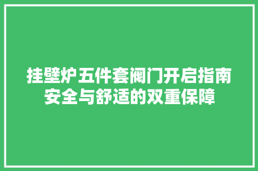 挂壁炉五件套阀门开启指南安全与舒适的双重保障