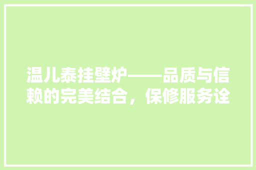 温儿泰挂壁炉——品质与信赖的完美结合，保修服务诠释承诺