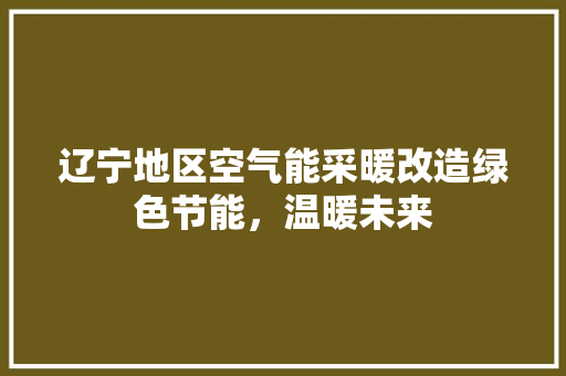 辽宁地区空气能采暖改造绿色节能，温暖未来