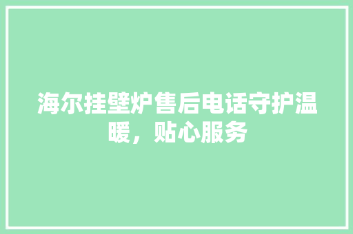 海尔挂壁炉售后电话守护温暖，贴心服务