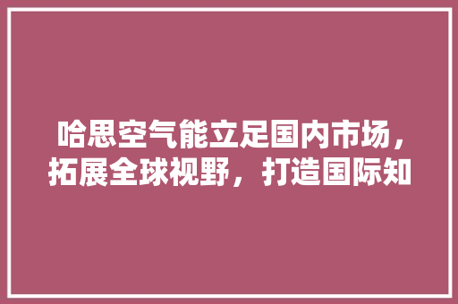 哈思空气能立足国内市场，拓展全球视野，打造国际知名品牌