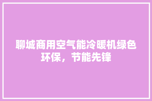 聊城商用空气能冷暖机绿色环保，节能先锋