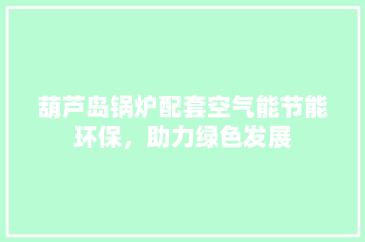 葫芦岛锅炉配套空气能节能环保，助力绿色发展