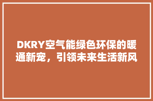 DKRY空气能绿色环保的暖通新宠，引领未来生活新风尚