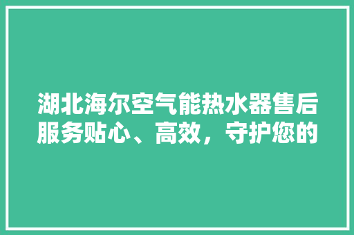 湖北海尔空气能热水器售后服务贴心、高效，守护您的舒适生活