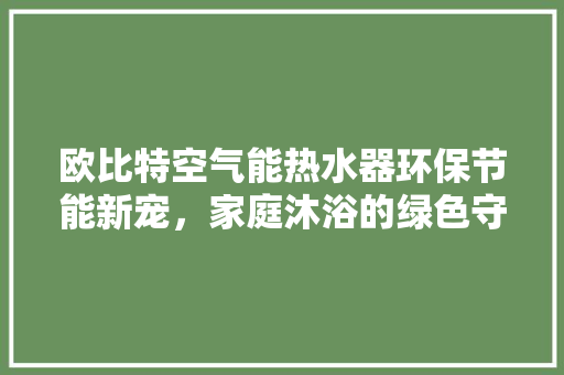 欧比特空气能热水器环保节能新宠，家庭沐浴的绿色守护者