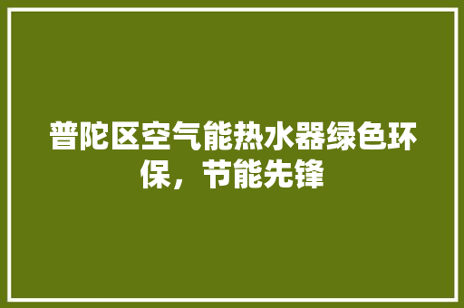 普陀区空气能热水器绿色环保，节能先锋