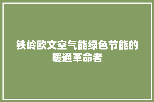 铁岭欧文空气能绿色节能的暖通革命者 墙体维修
