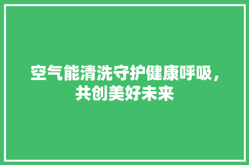 空气能清洗守护健康呼吸，共创美好未来 厨房维修