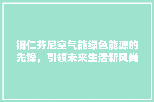 铜仁芬尼空气能绿色能源的先锋，引领未来生活新风尚 汽车维修