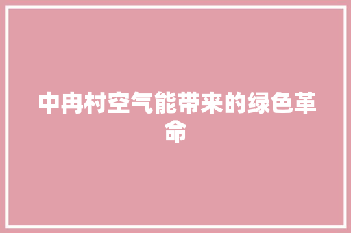 中冉村空气能带来的绿色革命 厨房维修