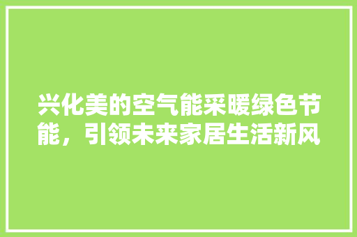 兴化美的空气能采暖绿色节能，引领未来家居生活新风尚 家电维修