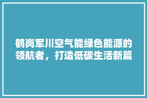 鹤岗军川空气能绿色能源的领航者，打造低碳生活新篇章