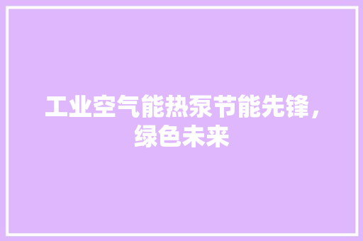 工业空气能热泵节能先锋，绿色未来