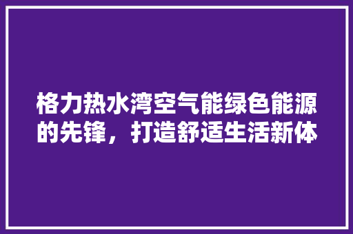 格力热水湾空气能绿色能源的先锋，打造舒适生活新体验 墙体维修