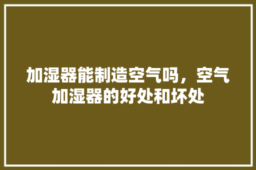 加湿器能制造空气吗，空气加湿器的好处和坏处