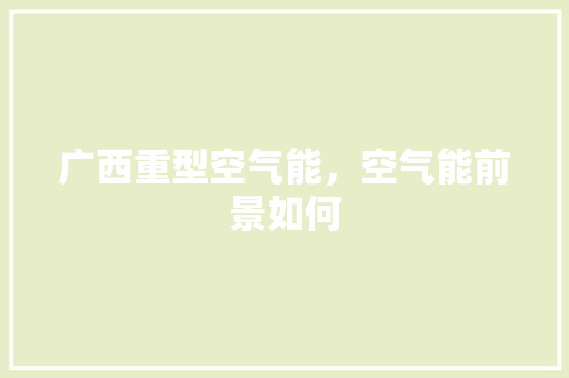 广西重型空气能，空气能前景如何 汽车维修