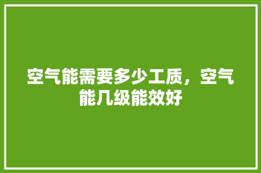 空气能需要多少工质，空气能几级能效好 墙体维修