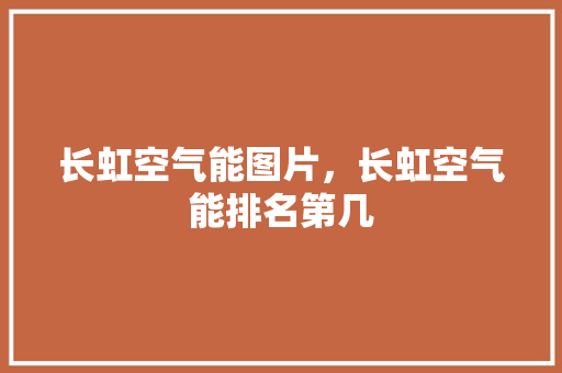 长虹空气能图片，长虹空气能排名第几 家电维修