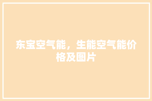 东宝空气能，生能空气能价格及图片 家电维修