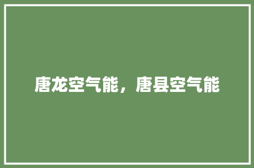 唐龙空气能，唐县空气能