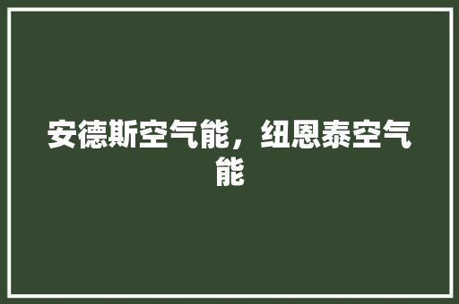 安德斯空气能，纽恩泰空气能 汽车维修