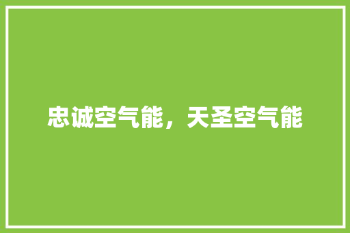 忠诚空气能，天圣空气能 汽车维修