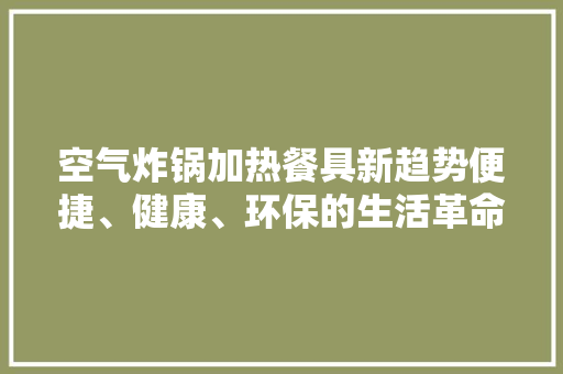 空气炸锅加热餐具新趋势便捷、健康、环保的生活革命