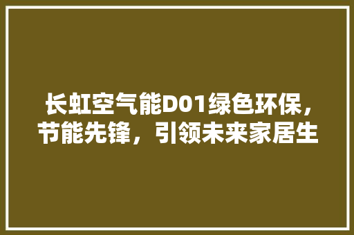 长虹空气能D01绿色环保，节能先锋，引领未来家居生活 墙体维修