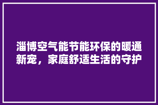 淄博空气能节能环保的暖通新宠，家庭舒适生活的守护者