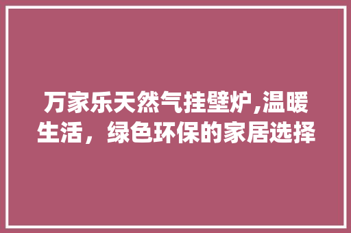 万家乐天然气挂壁炉,温暖生活，绿色环保的家居选择_万家乐天然气挂壁炉使用 万家乐天然气挂壁炉,温暖生活，绿色环保的家居选择_万家乐天然气挂壁炉使用 综合便民