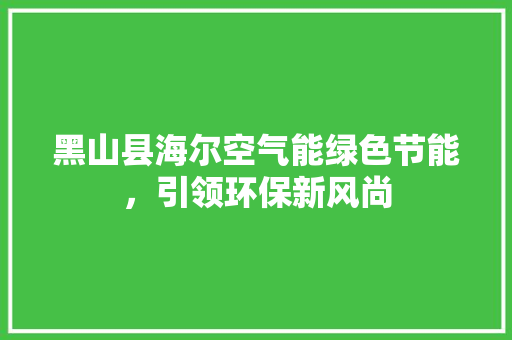 黑山县海尔空气能绿色节能，引领环保新风尚 厨房维修