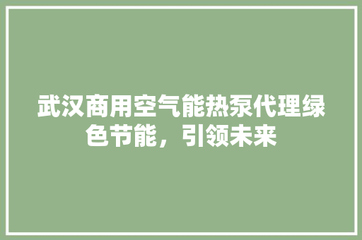 武汉商用空气能热泵代理绿色节能，引领未来 墙体维修