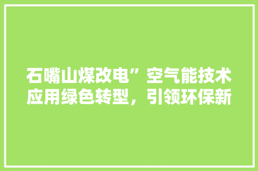 石嘴山煤改电”空气能技术应用绿色转型，引领环保新风尚 综合便民