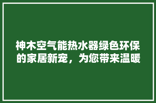 神木空气能热水器绿色环保的家居新宠，为您带来温暖与舒适 厨房维修