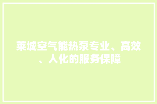 莱城空气能热泵专业、高效、人化的服务保障